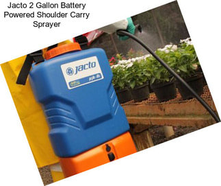 Jacto 2 Gallon Battery Powered Shoulder Carry Sprayer