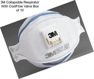 3M Collapsible Respirator With CoolFlow Valve Box of 10