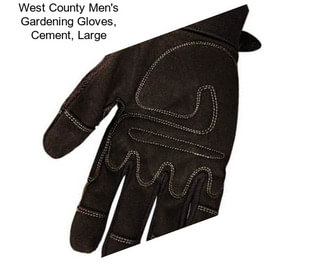 West County Men\'s Gardening Gloves, Cement, Large
