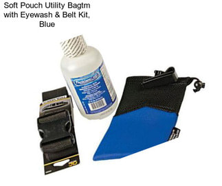 Soft Pouch Utility Bagtm with Eyewash & Belt Kit, Blue