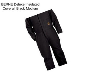 BERNE Deluxe Insulated Coverall Black Medium