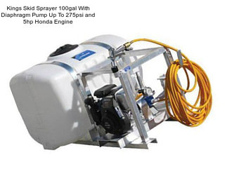 Kings Skid Sprayer 100gal With Diaphragm Pump Up To 275psi and 5hp Honda Engine