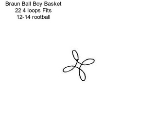 Braun Ball Boy Basket 22\