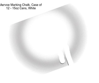 Aervoe Marking Chalk, Case of 12 - 15oz Cans, White