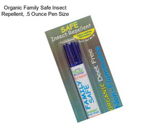 Organic Family Safe Insect Repellent, .5 Ounce Pen Size