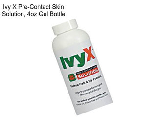 Ivy X Pre-Contact Skin Solution, 4oz Gel Bottle