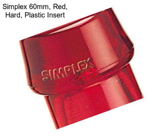 Simplex 60mm, Red, Hard, Plastic Insert