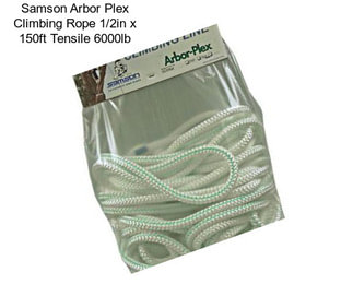 Samson Arbor Plex Climbing Rope 1/2in x 150ft Tensile 6000lb