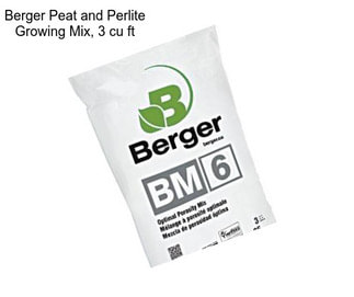 Berger Peat and Perlite Growing Mix, 3 cu ft