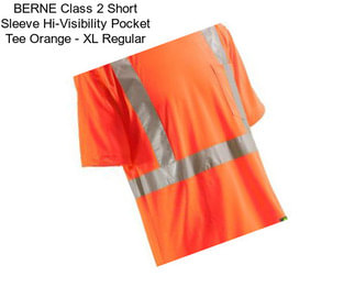 BERNE Class 2 Short Sleeve Hi-Visibility Pocket Tee Orange - XL Regular