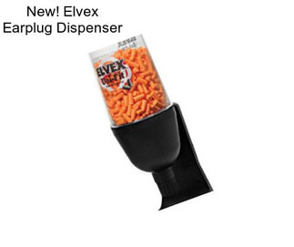 New! Elvex Earplug Dispenser