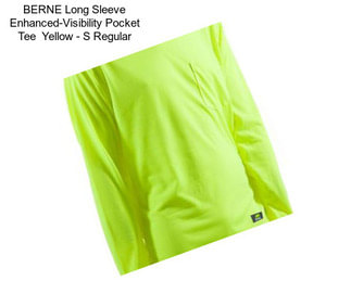 BERNE Long Sleeve Enhanced-Visibility Pocket Tee  Yellow - S Regular