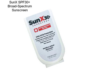 SunX SPF30+ Broad-Spectrum Sunscreen