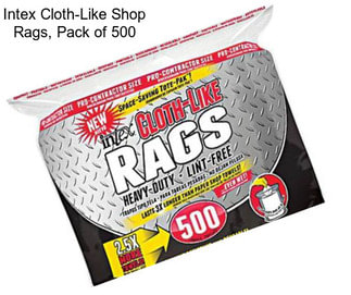 Intex Cloth-Like Shop Rags, Pack of 500