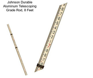 Johnson Durable Aluminum Telescoping Grade Rod, 8 Feet