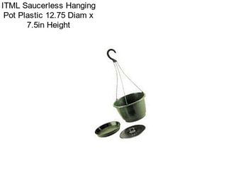 ITML Saucerless Hanging Pot Plastic 12.75 Diam x 7.5in Height
