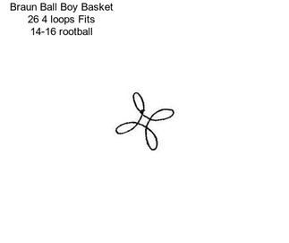 Braun Ball Boy Basket 26\