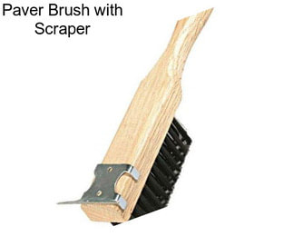 Paver Brush with Scraper