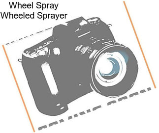 Wheel Spray Wheeled Sprayer