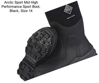 Arctic Sport Mid High Performance Sport Boot, Black, Size 14