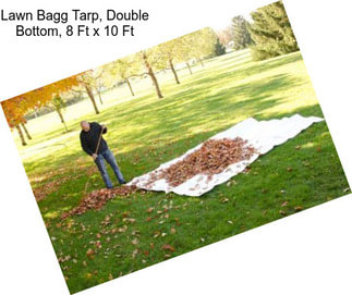 Lawn Bagg Tarp, Double Bottom, 8 Ft x 10 Ft