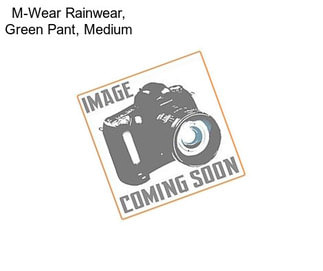 M-Wear Rainwear, Green Pant, Medium