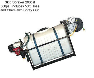 Skid Sprayer 200gal 560psi Includes 50ft Hose and Chemlawn Spray Gun