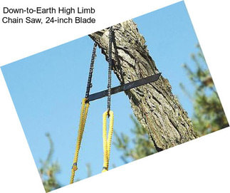 Down-to-Earth High Limb Chain Saw, 24-inch Blade