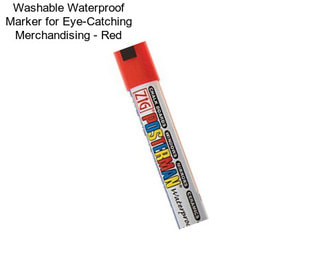 Washable Waterproof Marker for Eye-Catching Merchandising - Red