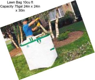 Lawn Bag 10cu ft Capacity 75gal 24in x 24in x 30in