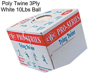 Poly Twine 3Ply White 10Lbs Ball