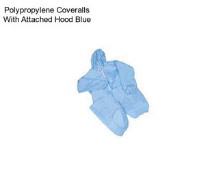 Polypropylene Coveralls With Attached Hood Blue