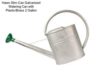 Haws Slim-Can Galvanized Watering Can with Plastic/Brass 2 Gallon