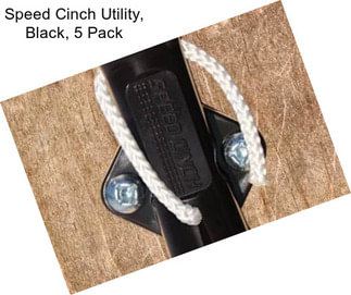 Speed Cinch Utility, Black, 5 Pack