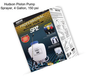 Hudson Piston Pump Sprayer, 4 Gallon, 150 psi