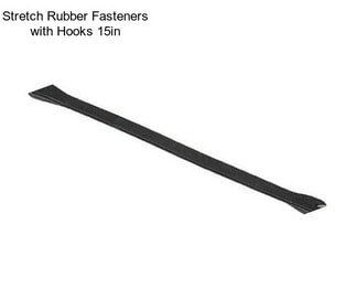 Stretch Rubber Fasteners with Hooks 15in
