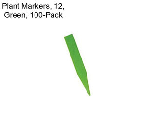 Plant Markers, 12\