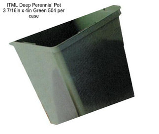 ITML Deep Perennial Pot 3 7/16in x 4in Green 504 per case