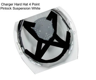 Charger Hard Hat 4 Point Pinlock Suspension White
