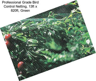 Professional Grade Bird Control Netting, 13ft x 820ft, Green