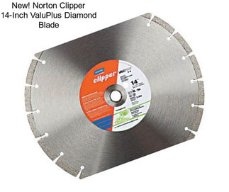 New! Norton Clipper 14-Inch ValuPlus Diamond Blade