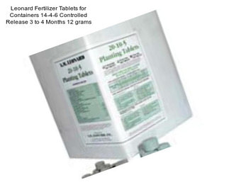 Leonard Fertilizer Tablets for Containers 14-4-6 Controlled Release 3 to 4 Months 12 grams