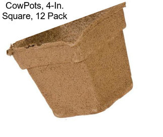 CowPots, 4-In. Square, 12 Pack