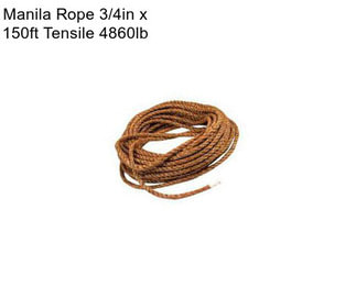 Manila Rope 3/4in x 150ft Tensile 4860lb