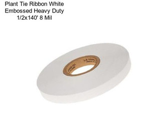 Plant Tie Ribbon White Embossed Heavy Duty 1/2\