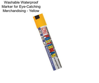 Washable Waterproof Marker for Eye-Catching Merchandising - Yellow