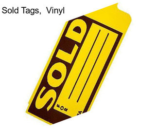 Sold Tags,  Vinyl