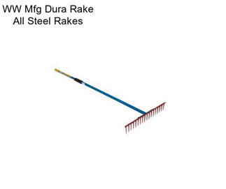 WW Mfg Dura Rake All Steel Rakes