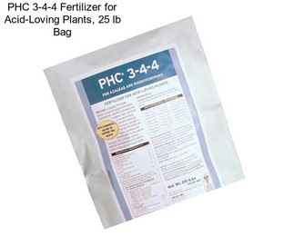 PHC 3-4-4 Fertilizer for Acid-Loving Plants, 25 lb Bag