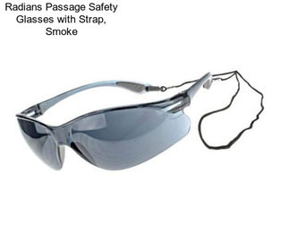 Radians Passage Safety Glasses with Strap, Smoke